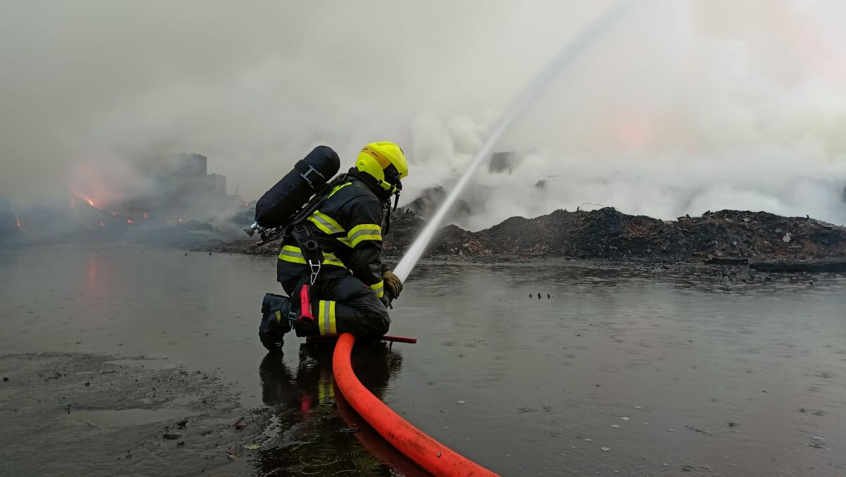Děkujeme všem, kteří zasahovali u požáru v Citicích